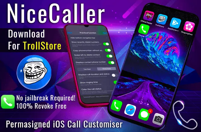 NiceCaller IPA for TrollStore on iOS 15 Online