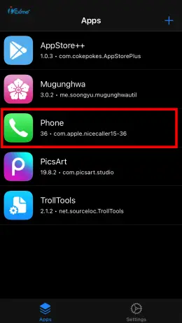 NiceCaller IPA for TrollStore on iOS 15 step 3