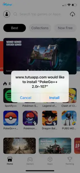 Tutuapp Pokemon Go Free Download Step 3