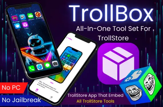 TrollBox IPA for all-in-one tool set for TrollStore app list