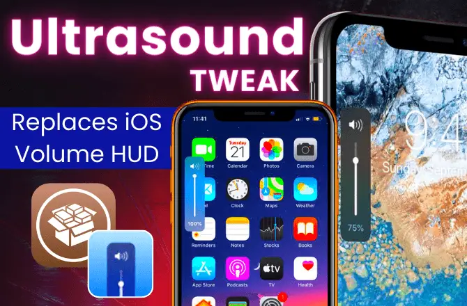 Ultrasound tweak replaces iOS 11– iOS 15 volume HUD