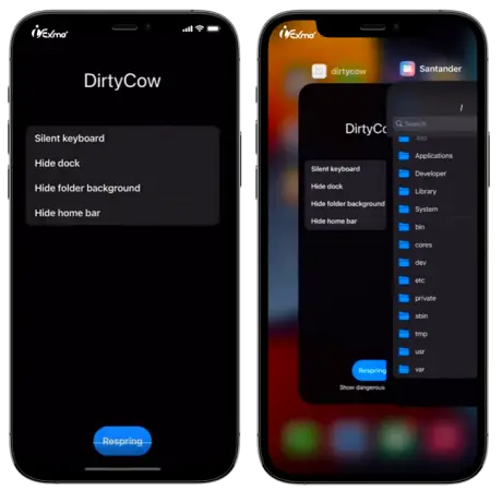 DirtyCowApp all-in-one tweak app