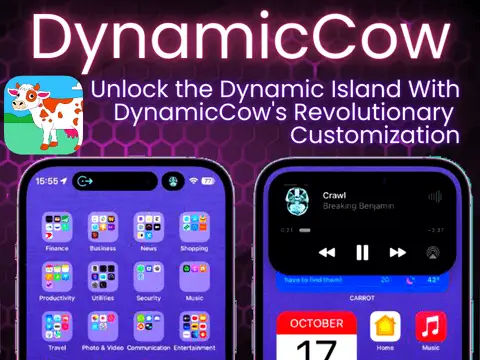 DynamicCow unlocks Dynamic Island iOS 16 – iOS 16.1.2