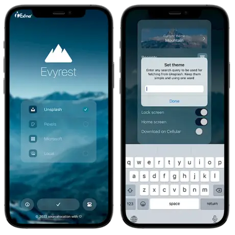Evyrest automatic wallpaper changer for jailbreakers and TrollStore users