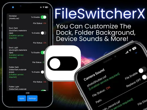 FileSwitcherX IPA sound modifier no jailbreak