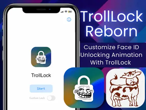 TrollLock Reborn masks the Lock Screen's Face ID glyph with an