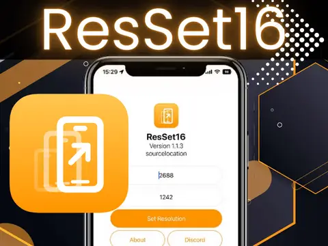 ResSet16 IPA for set screen resolution on iOS 15 - iOS 16