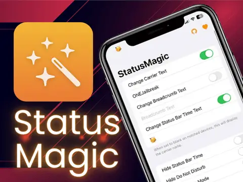StatusMagic IPA customize iOS status bar no jailbreak