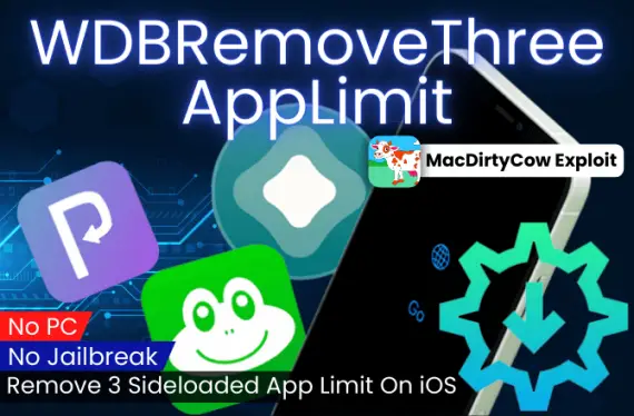 WDBRemoveThreeAppLimit is a 3 app limit fix for sideloading