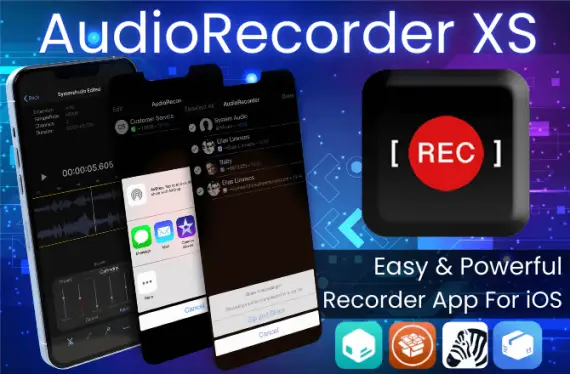 AudioRecorder XS is the audio recorder for iOS 15 - iOS 16