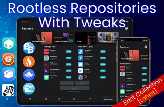 Rootless repositories with tweaks for Fugu15 Max