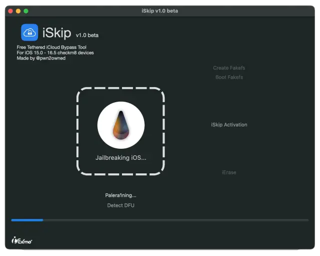 iSkip The Checkm8 Tethered iCloud bypass tool for iOS 15-16
