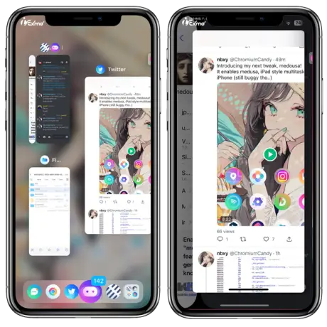 Medousa tweak brings iPad multitasking to your iPhone
