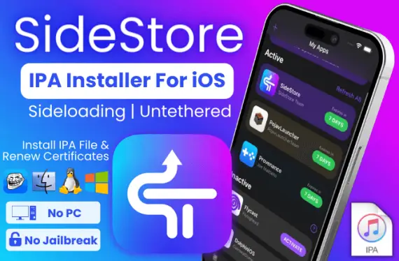 SideStore IPA installer for iOS AltStore without AltServer