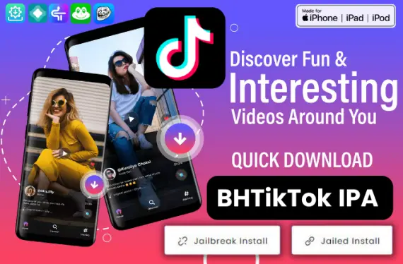 BHTikTok IPA Download  TikTok Tweak For  iOS  iPhone, iPad, iPod