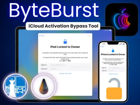 ByteBurst iCloud Activation Lock-Bypass iOS13 - iOS16