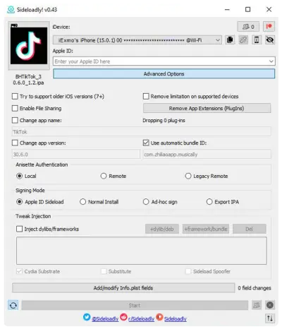 How To Install BHTikTok IPA On iOS Using Sideloadly
