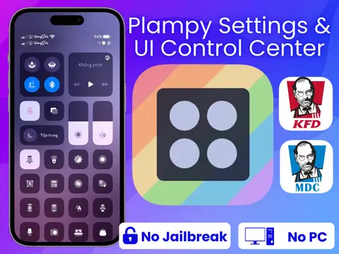 Plampy UI Control Center With Misaka KFD & MDC Misaka IPA iOS