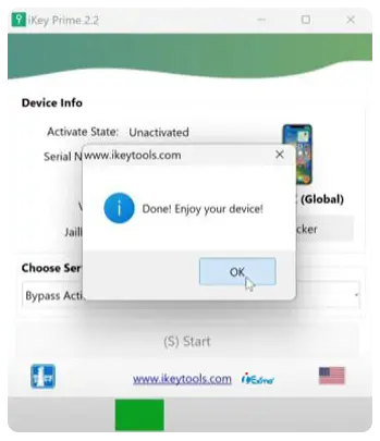 WinRa1n Jailbreak and iKeyPrime iCloud Bypass iPhone iPad on Windows Step 4