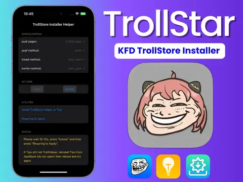 TrollStar IPA KFD TrollStore Installer