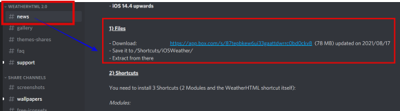WeatherHTML Download steps 1