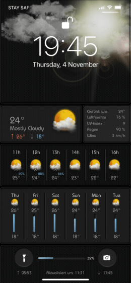 WeatherHTML LockScreen