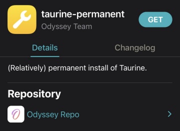 odyssey teams new taurine permanent package