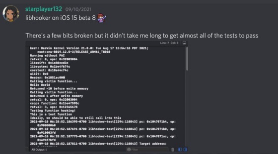Libhooker iOS 15 beta 8