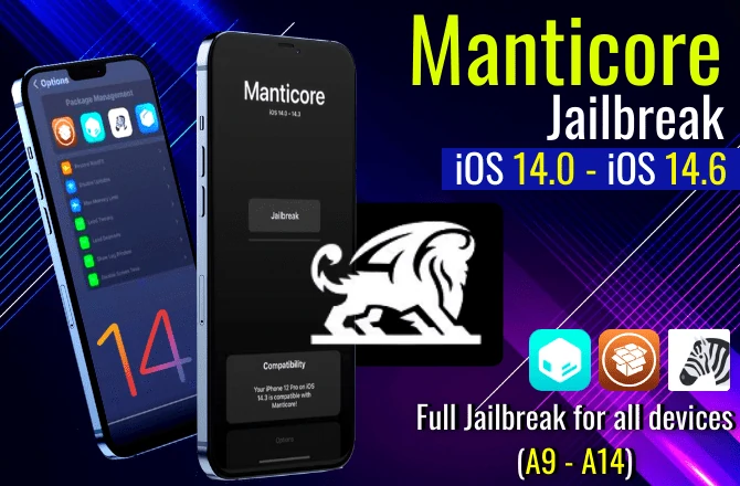 Manticore Jailbreak iOS 14.0 - 14.6
