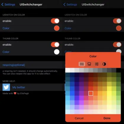 UISwitch Changer Give iPhone system toggle switches